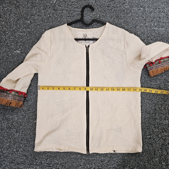 Hand Painted Linen Jacket - Picture 10 of 10